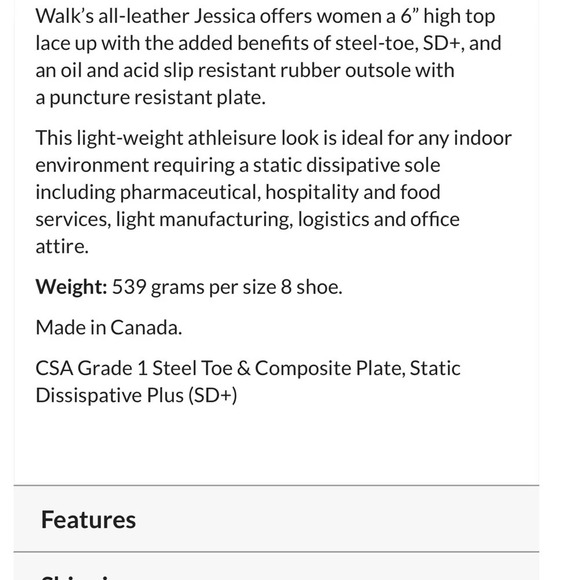 Mellow Walk women’s 6.5 NEW steel toed Canada approved high tops brown leather - Picture 7 of 9